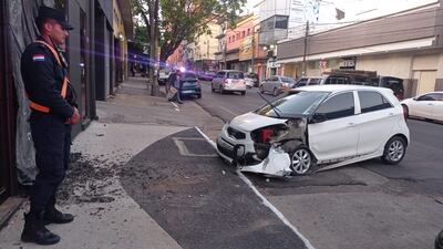 Asunción microcentro accidente