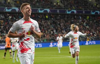 Leipzig goleó en la Liga de Campeones