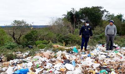 El vertedero municipal de La Colmena intervenido por el Mades.