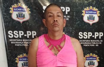 Robison Álvarez, cayó preso en Ponta Porã, Brasil.