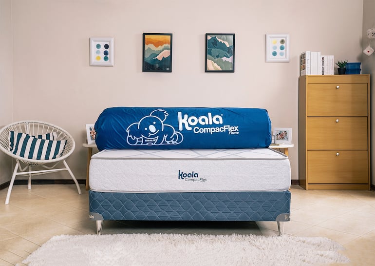 Los colchones compactados de Koala están fabricados con poliuretano de alto confort.