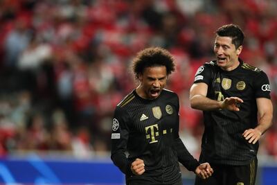 Leroy Sane y Robert Lewandowski, dos de las principales figuras del Bayern Munich