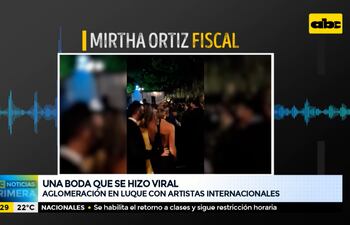 Aglomeración en una boda con presencia de artistas internacionales