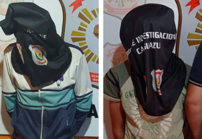 Juan Carlos González Bogarín (24) (Izquierda) y Junior Melquiade Casco (19) (Derecha).