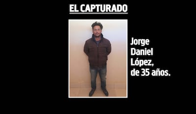 Jorge Daniel López, de 35 años, capturado en el Chaco paraguayo.