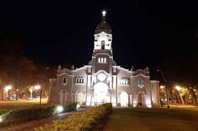 Templo parroquial de San Ignacio, Misiones. La ciudad recuerda mañana 29 de diciembre 411 años de fundación.