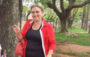 Exintendenta de Quiindy, Alba Acevedo de Bogado ANR).