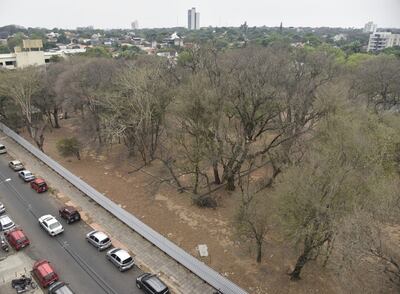 Este es el terreno del IPS en San Martín y Sucre.