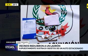 Vecinos redujeron a un ladrón