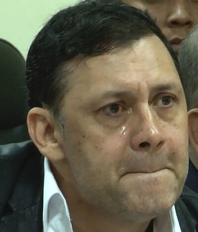 Víctor Bogado, exsenador colorado. Con la complicidad de la Corte Suprema traba la ejecución de condena.