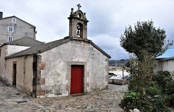 La capilla del Santo Ciprián en San Cibrao, Galicia, España.