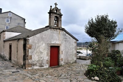 La capilla del Santo Ciprián en San Cibrao, Galicia, España.