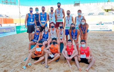 Campeones, finalistas y los terceros mejores clasificados de la primera etapa del Vóley de Playa.