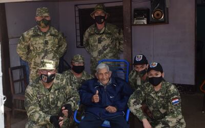 Don Ignacio Trinidad Medina  en su último cumpleaños.