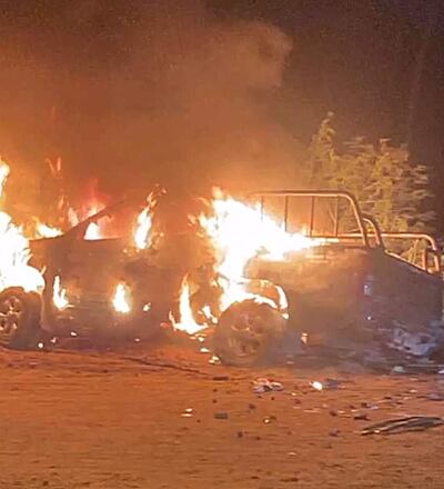 Patrullera fue incendiada durante disturbios en protesta de adherentes de Paraguayo Cubas.