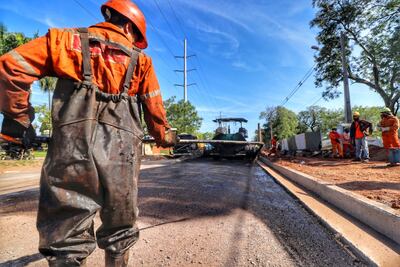 Obras realizadas para el viaducto de 460 metros en el área metropolitana.