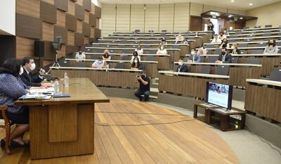 Vista de lo que fue la reunión del Consejo Nacional de la Niñez y Adolescencia en el BCP, el viernes pasado. Gentileza.