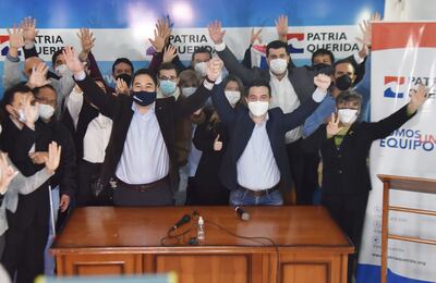 Eduardo Nakayama (PLRA) es el candidato único de la oposición. El diputado de PPQ  Sebastián García (d) declinó su candidatura.