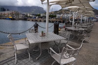 Cape Town, Sudáfrica. Lugares turísticos vacíos, tras el anuncio de la aparición de una nueva variante en la región.