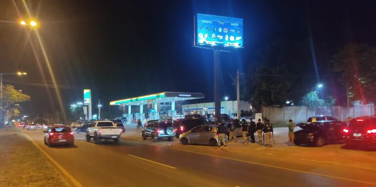 Zona donde intervino la Policía, hoy.