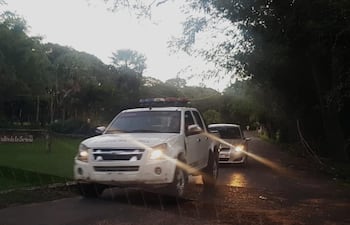 Controles durante las primeras horas de la mañana en el predio del Jardín Botánico.