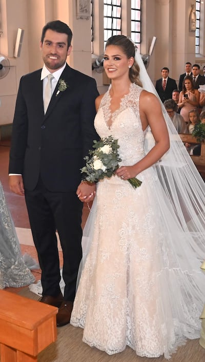 Contrajeron matrimonio Marcos Benítez y Luján Prieto Quevedo.