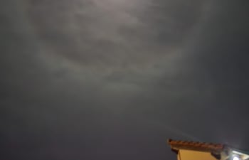 El fenómeno de Halo Lunar se puede observar en varias zonas del país