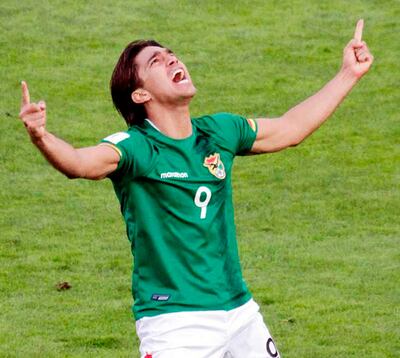 Marcelo Martins Moreno (33 años, del Cruzeiro de Brasil),
  el delantero más importante de la selección boliviana.