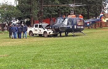 Antes del desalojo se tuvo que acoplar un helicóptero que se quedó sin batería.