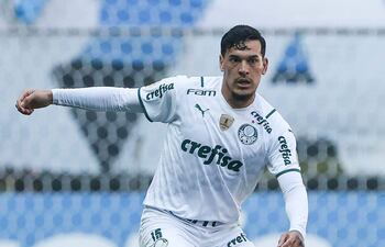 Gustavo Gómez, zaguero paraguayo del Palmeiras.