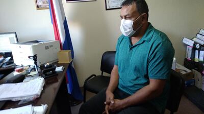 Roque Jacinto González, alias Roque "Pyguasu" declara ante el fiscal Julio Ortiz.