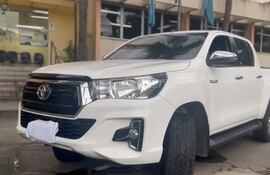 La camioneta Toyota Hilux que manejaba en Brasil el capo Miguel Insfrán, alias Tío Rico.