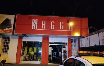 El local, de nombre Sagga, fue robado en la madrugada de este miércoles.