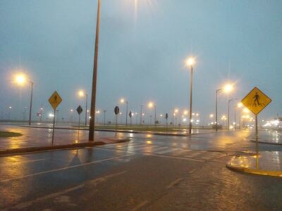 Lluvias en zona de la avenida República del Paraguay.