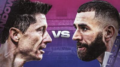 Se viene el duelo de goleadores entre Lewandowski (Barcelona) y Benzema (Real Madrid).