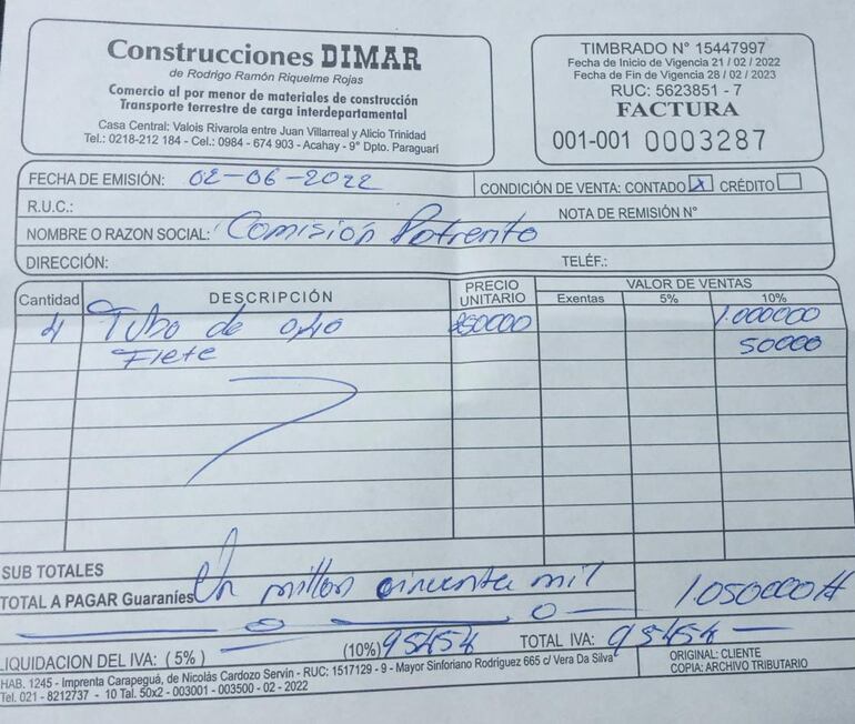 Los vecinos con sus aportes lograron reparar el camino de la compañía Potrerito