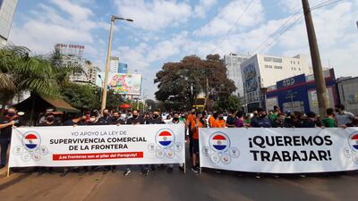 Los manifestantes llegaron desde los distintos centros comerciales.