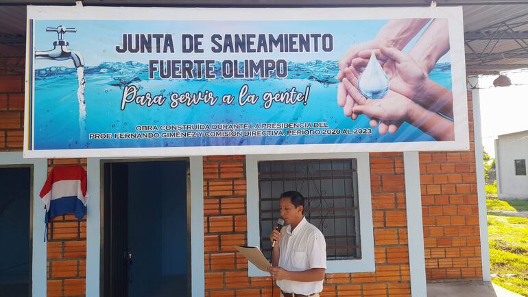 Nuevo local de la Junta de Saneamiento en Fuerte Olimpo