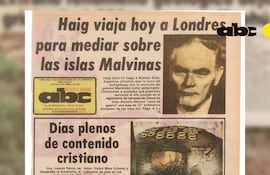 La primera publicación periodística destacada en la tapa del diario del 8 de abril de 1982, en que se relatan las primeras informaciones sobre el temblor.