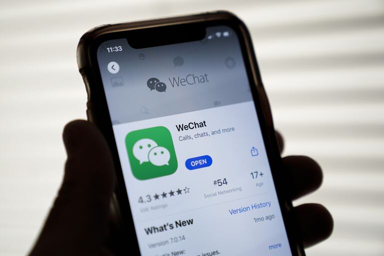 WeChat app