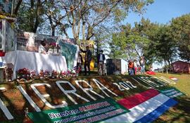 Lugar donde recordaron los 9 años de la Masacre de Curuguaty.