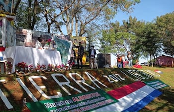 Lugar donde recordaron los 9 años de la Masacre de Curuguaty.