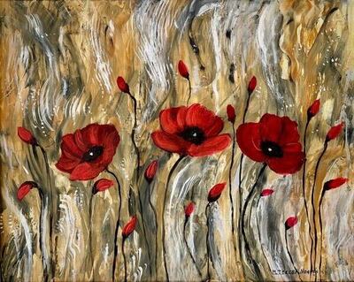 Una de las obras de María Teresa Nogués, de su exposición en el CPJ.