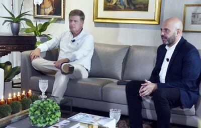 Rafael Planiol, director de Serendipia, y Miguel Ángel Chihan, broker owner Century 21 Wilson-Chihan, durante la presentación del proyecto inmobiliario.