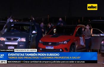 Eventistas también piden subsidios