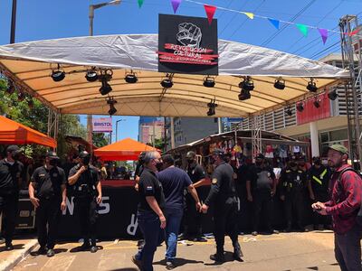 Un tramo de la avenida Monseñor Rodríguez fue totalmente clausurada para el festival artístico.