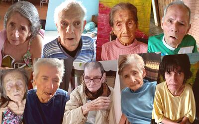 Estos son los abuelitos del Hogar de Ancianos Ntra. Sra. Del Rosario de Natalicio Talavera a los el Ministerio de Hacienda dejó sin subsidio.