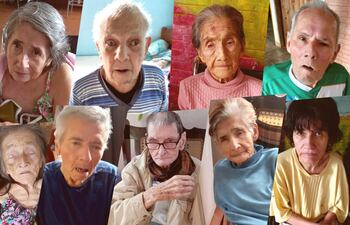 Estos son los abuelitos del Hogar de Ancianos Ntra. Sra. Del Rosario de Natalicio Talavera a los el Ministerio de Hacienda dejó sin subsidio.