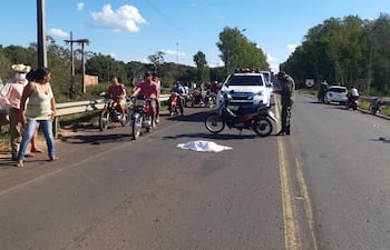 Una beba de apenas dos meses falleció arrollada tras un percance rutero en Horqueta, mientras era llevada en moto por su padres.