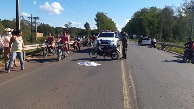 Una beba de apenas dos meses falleció arrollada tras un percance rutero en Horqueta, mientras era llevada en moto por su padres.